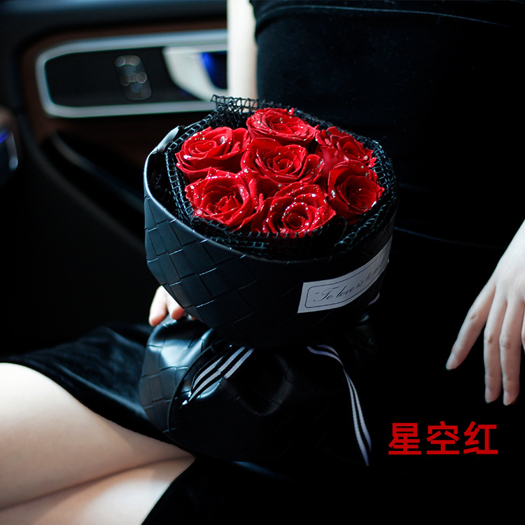 Ciruela negra, flores de flores, regalos de día de San Valentín, regalos de cumpleaños al por mayor, flores verdaderas, flores inmortales, flores de flores, sensación superior.