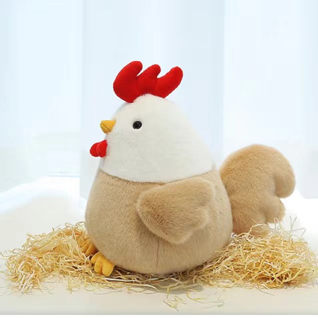 Muñecas de peluche de pollo encantadoras muñecas de pollo encantadoras muñecas de 8 pulgadas agarrar muñecas juguetes transfronterizos al por mayor