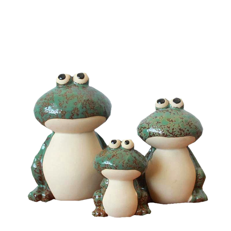 陶磁器の窯の釉薬のカエルの工芸品の家のカエルの工芸品の置物のホテルの客間の装飾の飾り物の1631