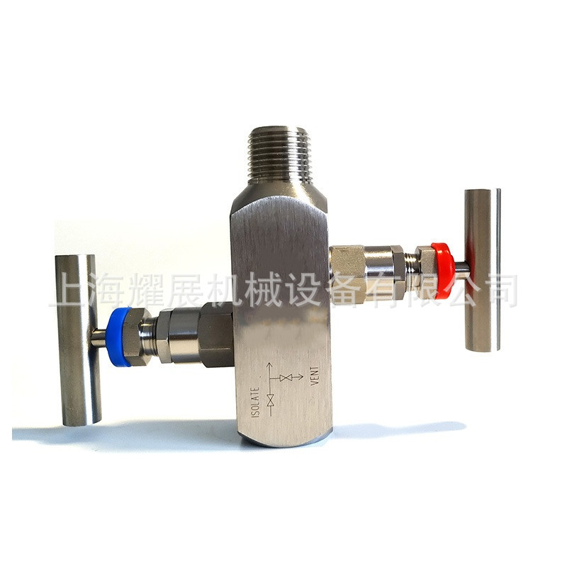 EF-3不锈钢针型阀二阀组 一体化手动二阀组 外螺纹仪表二阀组