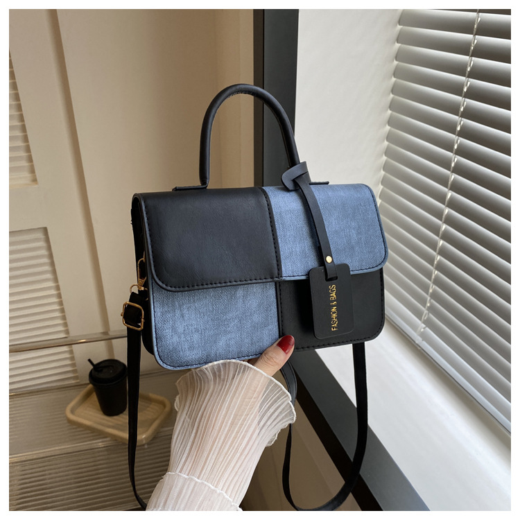Women's Contrast Colour Small Square Crossbody Bag For Everyday_voghion.com