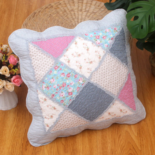 New cotton quilted backpack sofa pillow cover cushion cover modern simple car backrest without core