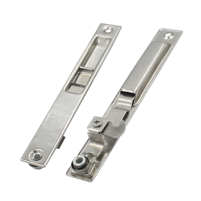 Cerradura de ventana de placa de anclaje de oro cerradura de ventana corredera de acero inoxidable cerradura de ventana de aleación de aluminio cerradura de ventana de acero de plástico cerradura de ventana puerta y perno de ventana