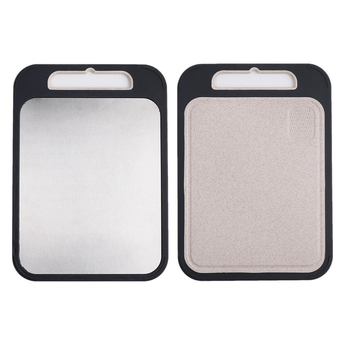 Ventas transfronterizas de acero inoxidable 304 tablero de platos de doble cara con bordes para descongelar tablero de platos con ranura de jugo tablero de platos de clasificación