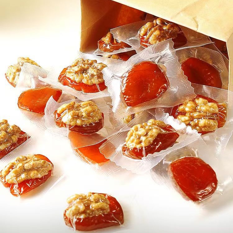 批发新疆金杏干核桃派500g 杏脯无核酸甜爽口一件代发杏干烤核桃