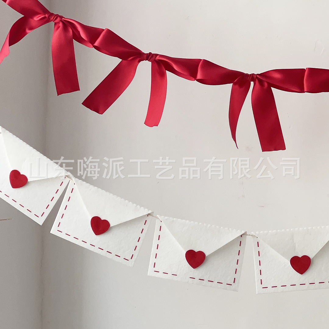 Arco de mano sobre de amor transfronterizo set de venta caliente Día de San Valentín boda de viento decoración de fiesta vestido