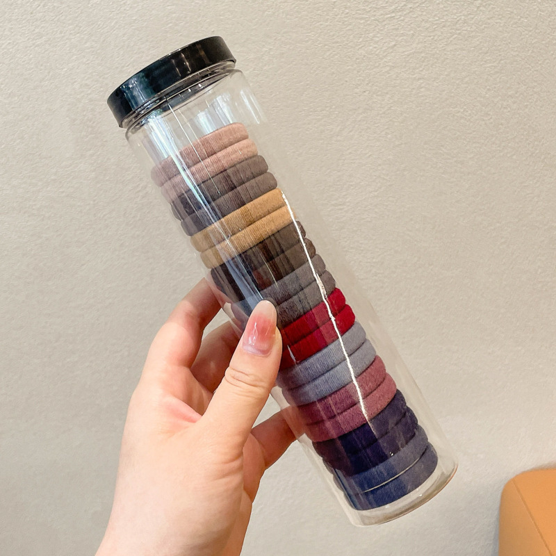 2025 nuevo estilo simple y versátil banda para el cabello sin costuras diadema duradera y de alta elasticidad que no daña el cabello coleta gruesa cuerda para el cabello sombreros