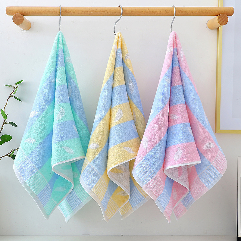 Huiya Shu Thin Pure Cotton Towel 72X34Cm Wedding Towel Return Gift Household Face Towel Absorbs Water and Does Not Shed Lint