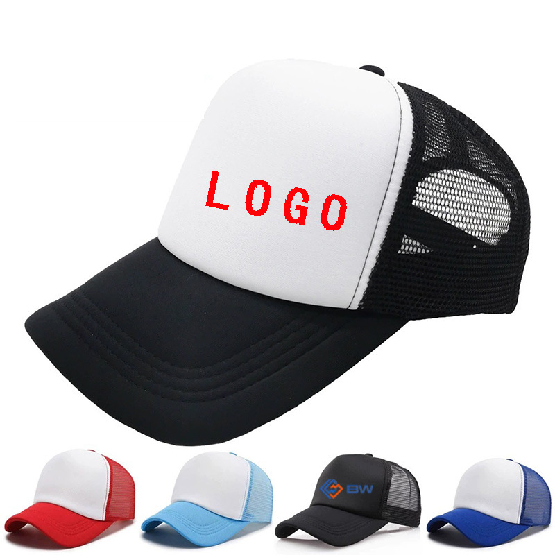 Gorra de red de esponja, gorra de conductor de camión, gorra de camión de techo alto, protector solar todo fósforo para hombre, gorra de béisbol, gorra publicitaria, gorra de red