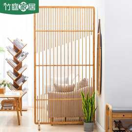 竹屏风卧室遮挡隔断折叠客厅移动日式屏风隔断墙家用中式简约现代