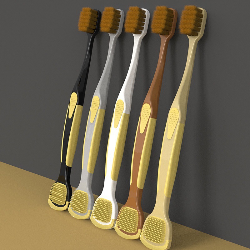 BQB5 solo cepillo de dientes raspador de lengua privado grupo de compra de puntos de regalo de cambio de edición de paquete multifuncional cepillo de dientes de pelo suave al por mayor