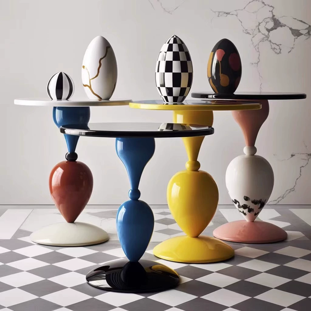 Скандинавский креативный приставной столик, угловой столик для дивана, художественный дизайнер, нерегулярный красочный маленький журнальный столик из консервированного боярышника, домашний стол.