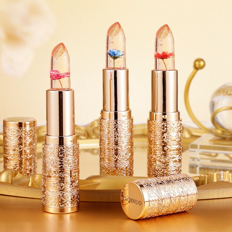 Yaqinuo Petal Jelly Color-Changing Lipstick - Long-Lasting, Non-Slipping, Moisturizing, Long-Lasting Lipstick - Cross-Border Cosmetics