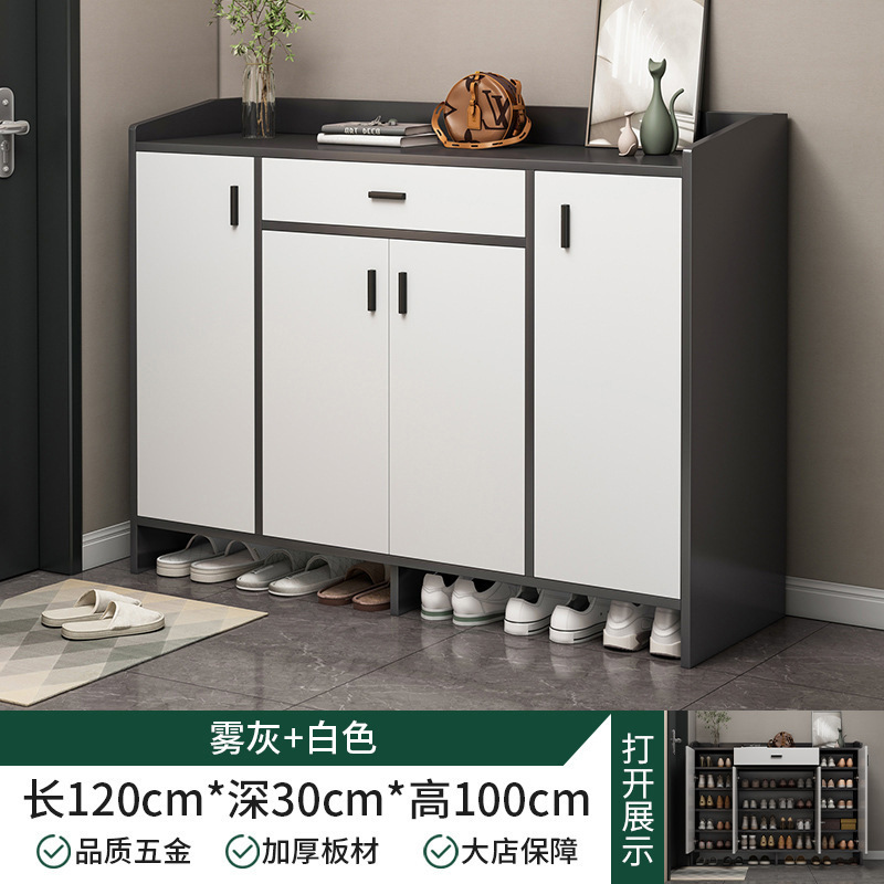 Gabinete de zapatos de puerta doméstica nuevo modelo 2024 explosivo corredor exterior de entrada en el armario de entrada integral de almacenamiento económico de zapatos estante