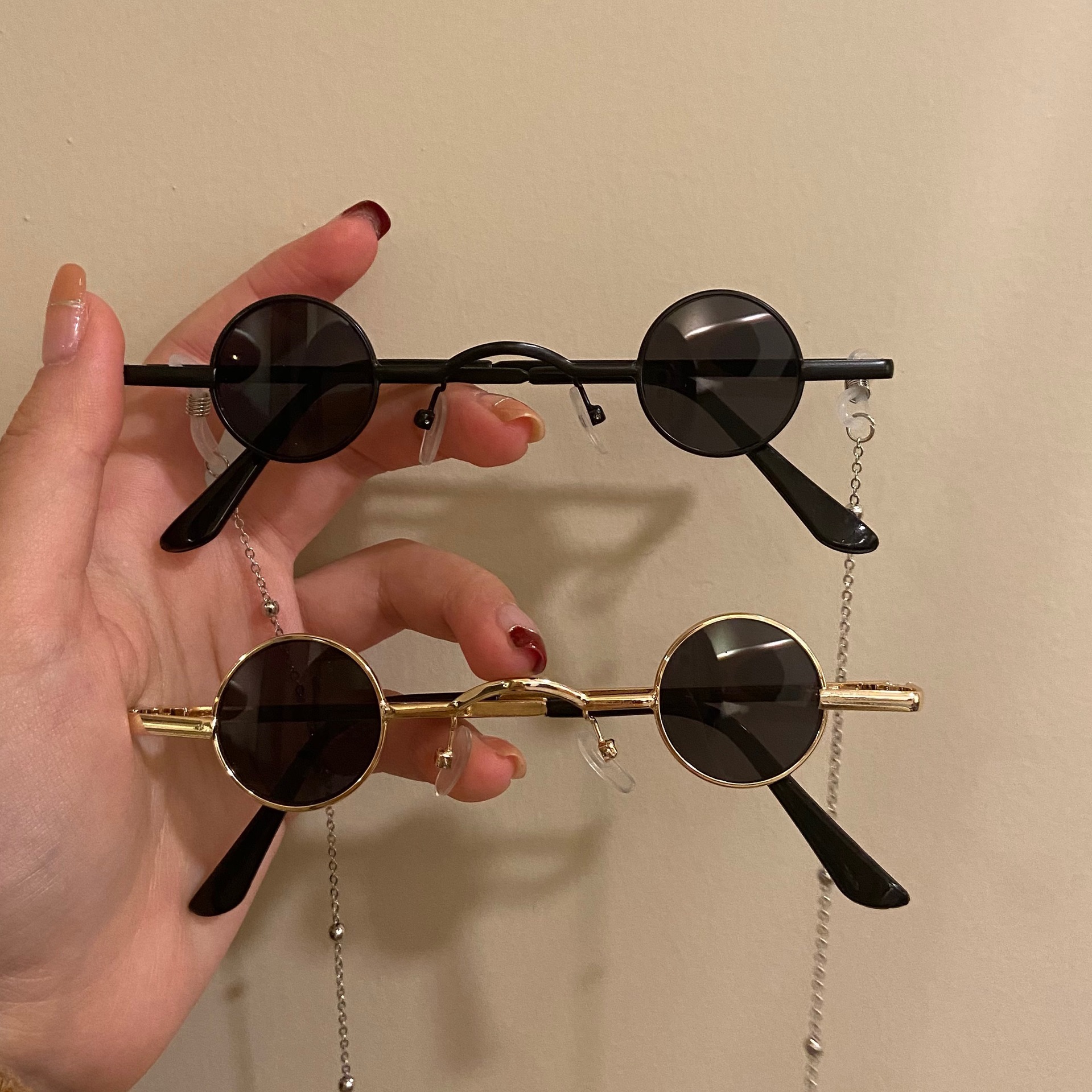 Trendy Retro Round Sunglasses For Men And Women Small Frame_voghion.com