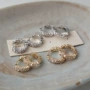 圈圈小众气质镶锆石耳圈