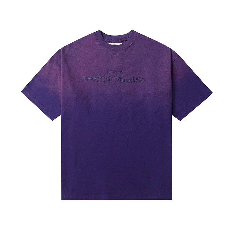 Maison Margiela 24SS коллекция MM6 цифровой узор круглый вырез мужской и женский модный бренд укороченный рукав футболка серия