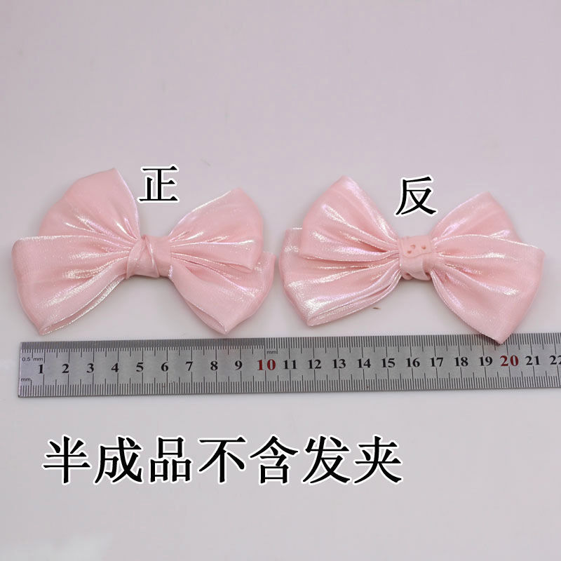 ヘアアクセサリー半完成アクセサリー真珠光沢のある糸チューブ布素材頭飾り diy 手作りリボンプリンセスジュエリー|undefined