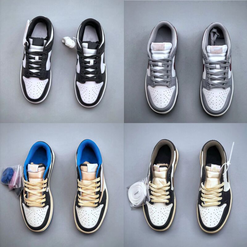 Sb Dunk Panda Putian Shoes Pure Original Aj1 Low-Top Lightning Spike Unisex Versatile Sneakers Sports Basketball Shoes