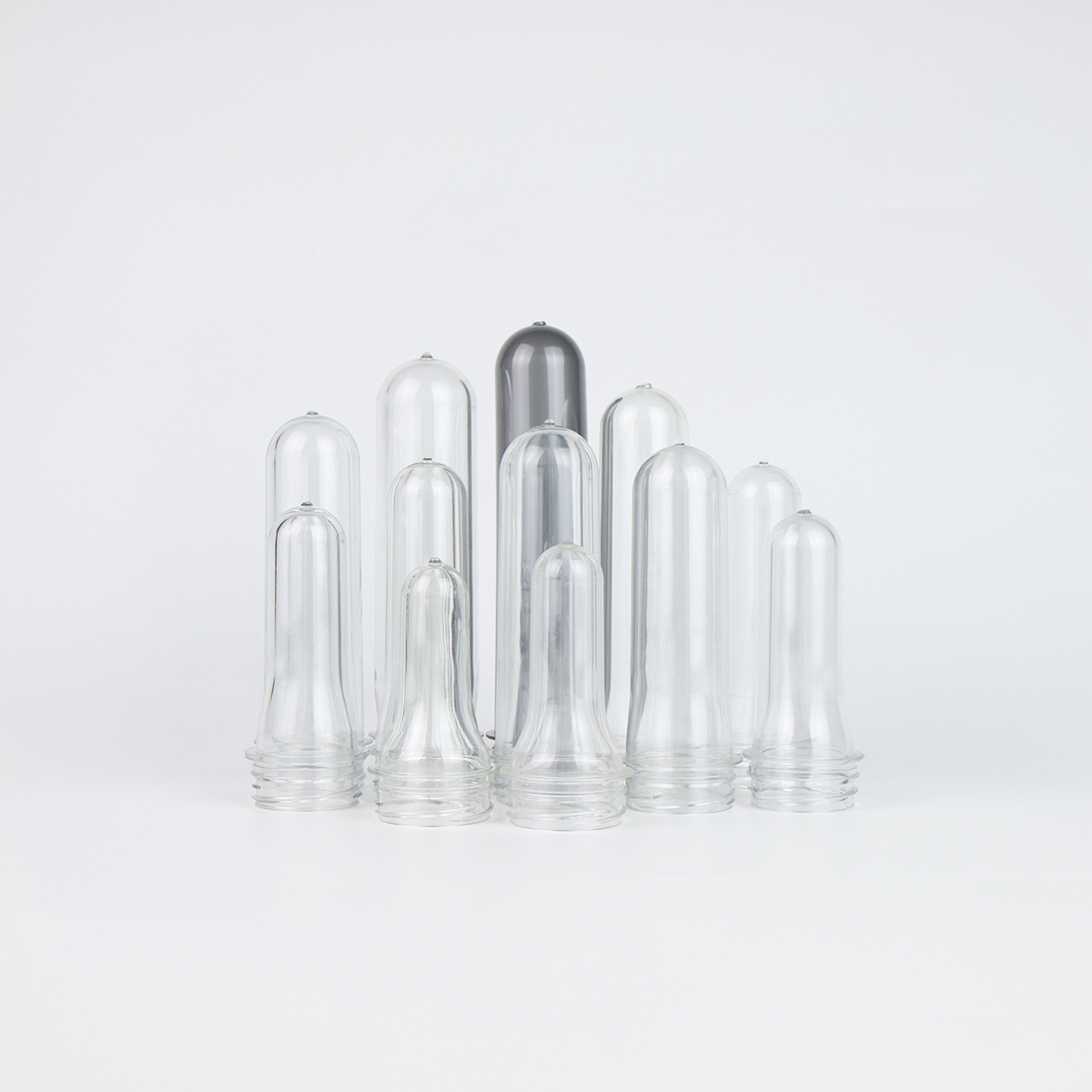 Fabricantes al por mayor 38 botellas de plástico de grado alimenticio jugo de bebida PET tubo de botella pulsante botella en blanco