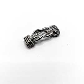 不锈钢复古做旧8字饰品扣diy皮绳链条手链纽线定位手镯绳扣首饰