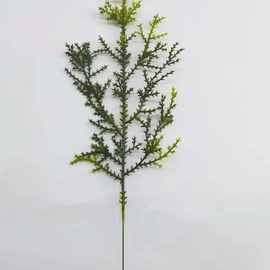 仿真植物羞羞草树枝 鱼缸沙盘造景装饰品绿色植物假花树枝松树枝