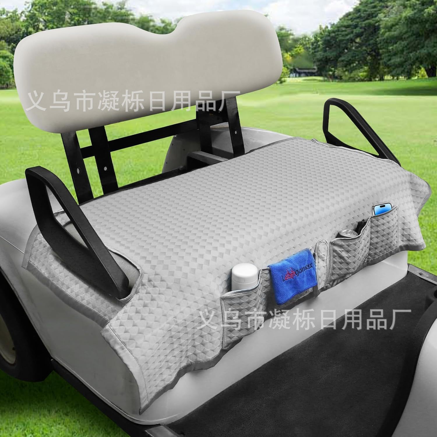 Golf Cart Seat Cover Cooling Ice Silk Golf Cart Seat Pad Suitable…