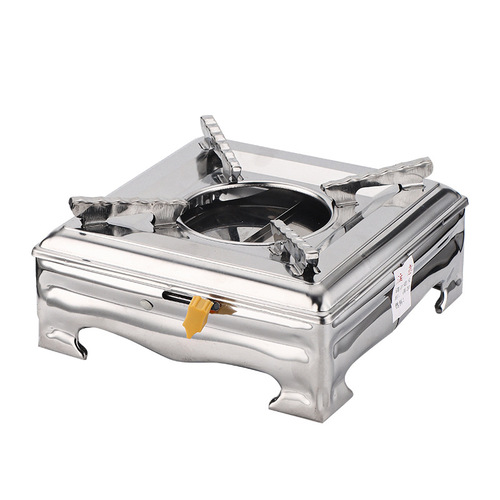 Solid and Liquid Alcohol Stove, Stainless Steel Small Hot Pot with Lid, Dry Pot Stove for Home, Restaurant, Dormitory, Commercial Use