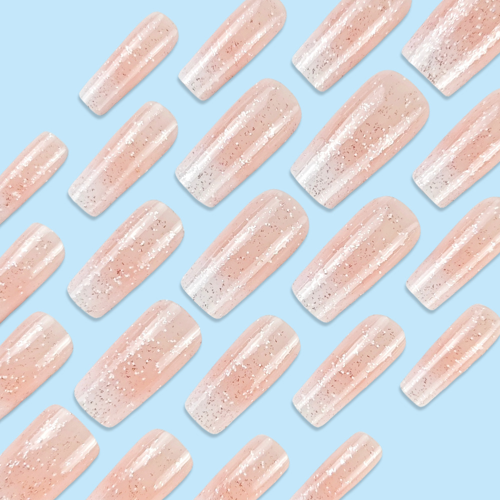 Parche de uñas de brillo de cielo estrellado simple