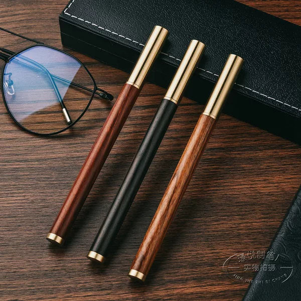 Factory wholesale mahogany pen signature pen ball pen metal brass neutral pen gift business pen wood pen