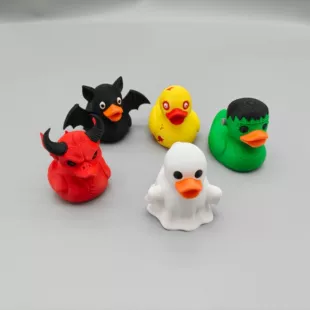 Уточка на Хэллоуин 3D-печать смола фигурка