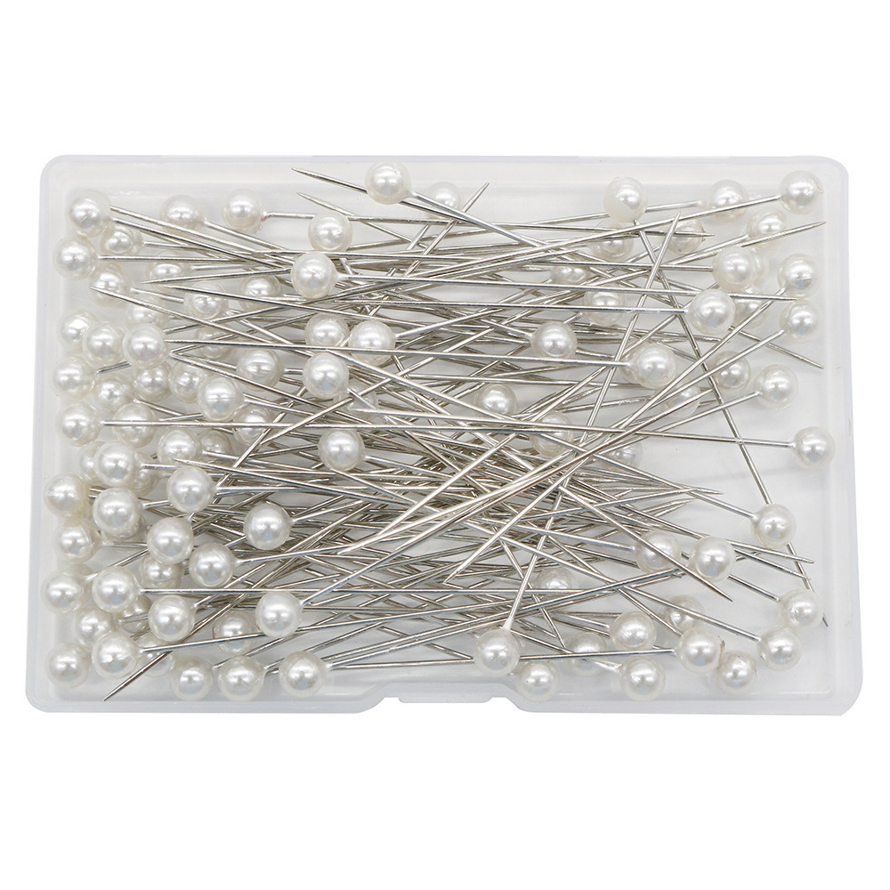 Amazon 100 prendas blancas posicionamiento y corte de vestidos de novia flor aguja perlada fija aguja en forma de pera aguja de gota de agua redonda