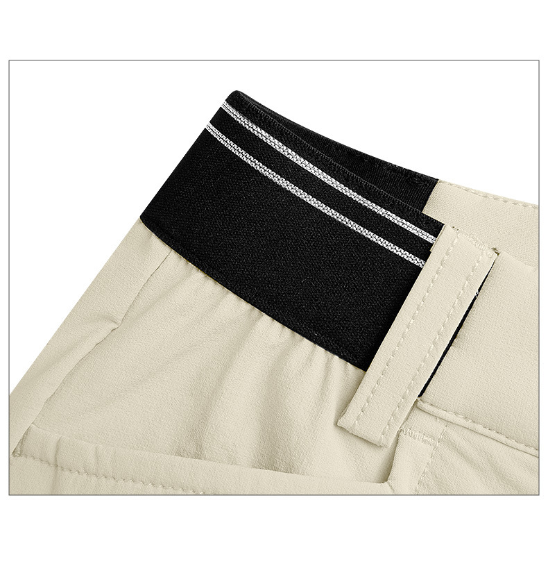 Quần cắt golf trẻ em PGM cạp co giãn, quần thể thao mùa hè cho bé gái — Yf591-áo màu xanh hải quân, YF591-Áo màu trắng, KUZ157-Quần cắt ngắn màu trắng, Kuz157-Quần cắt màu xanh nước biển chi tiết 12