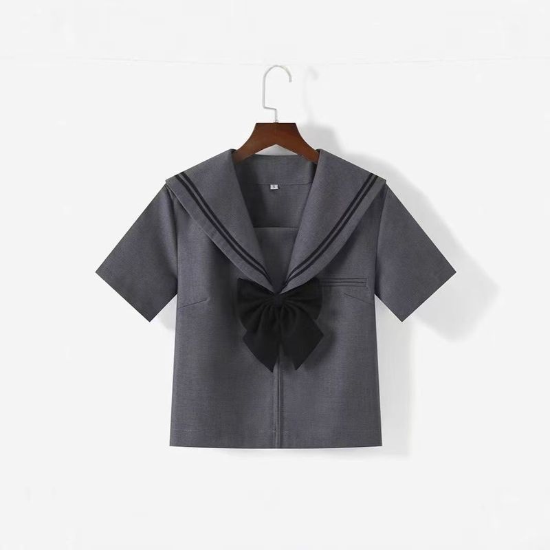 工厂代发包售后灰二本jk制服水手服jk校供感百褶裙jk套装jk裙正版|undefined