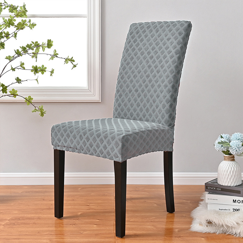 Fabricantes personalizados jacquard diamante elástico todo incluido cubierta de silla cubierta de comedor general cubierta de silla cubierta de comedor transfronteriza cubierta de silla