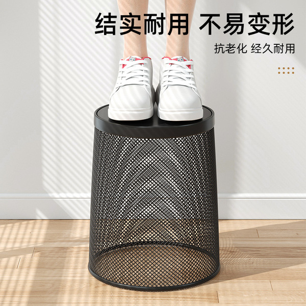 Metal capacious garbage can
