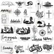 跨境金属铁艺工艺品墙艺术装饰铁艺剪影镂空花卉墙饰蝴蝶铁艺装饰