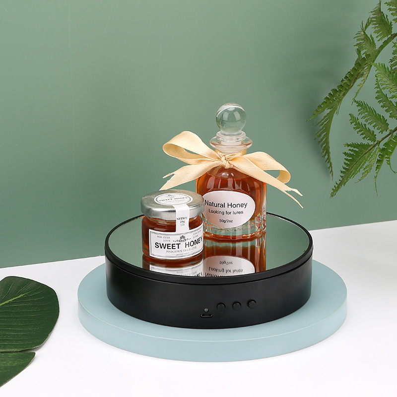 Accesorios de exhibición accesorios de equipo de tiro accesorios de transmisión en vivo con soporte de exhibición de productos placa giratoria eléctrica placa giratoria al por mayor