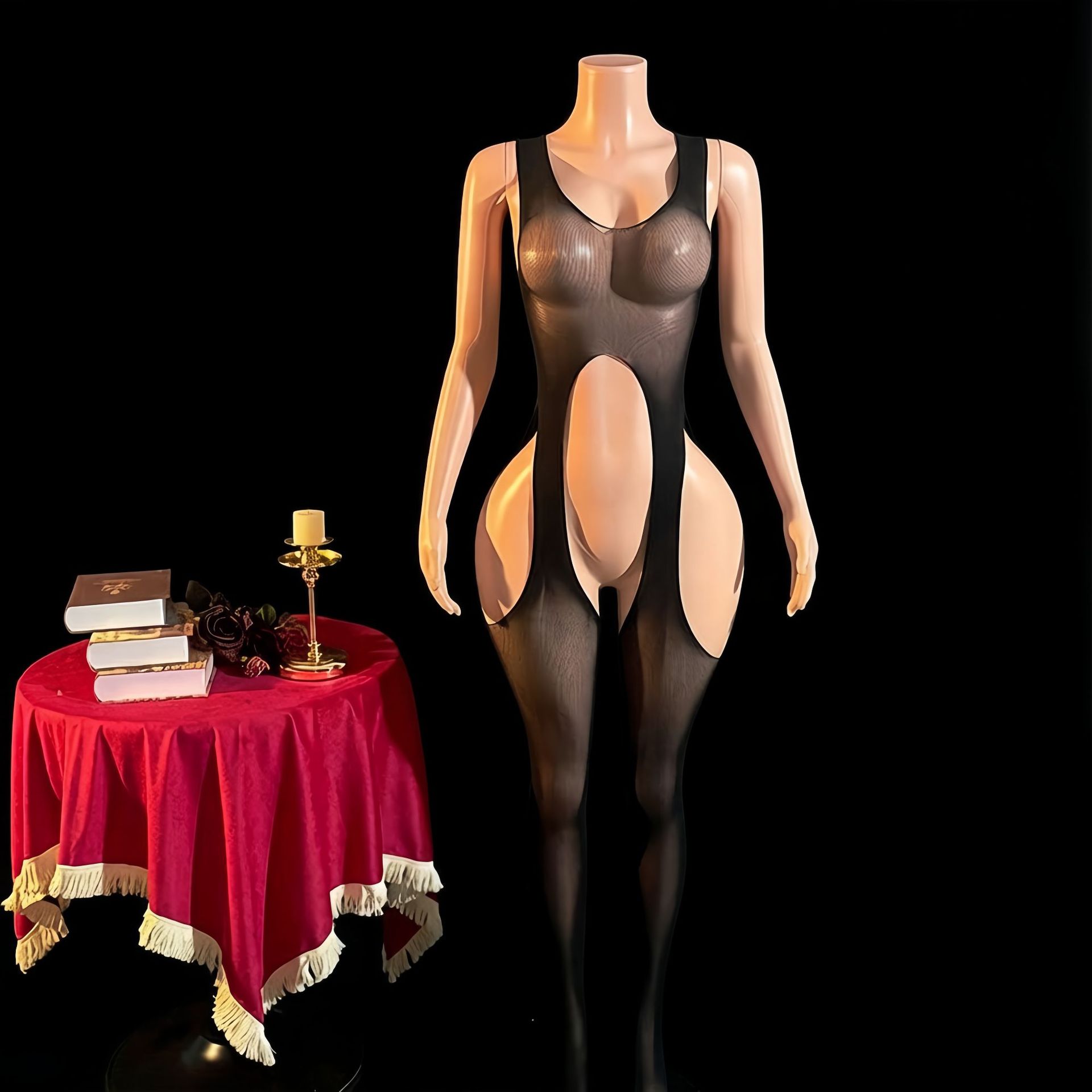 Yue mariposa europea y americana ropa interior de comercio exterior sexy uniforme de mujer transfronterizo ajustado camisole W43212