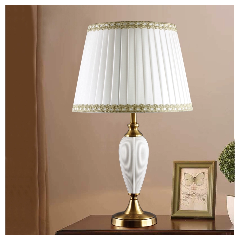 Table lamp for bed, touch lantern for living room, light luxury style