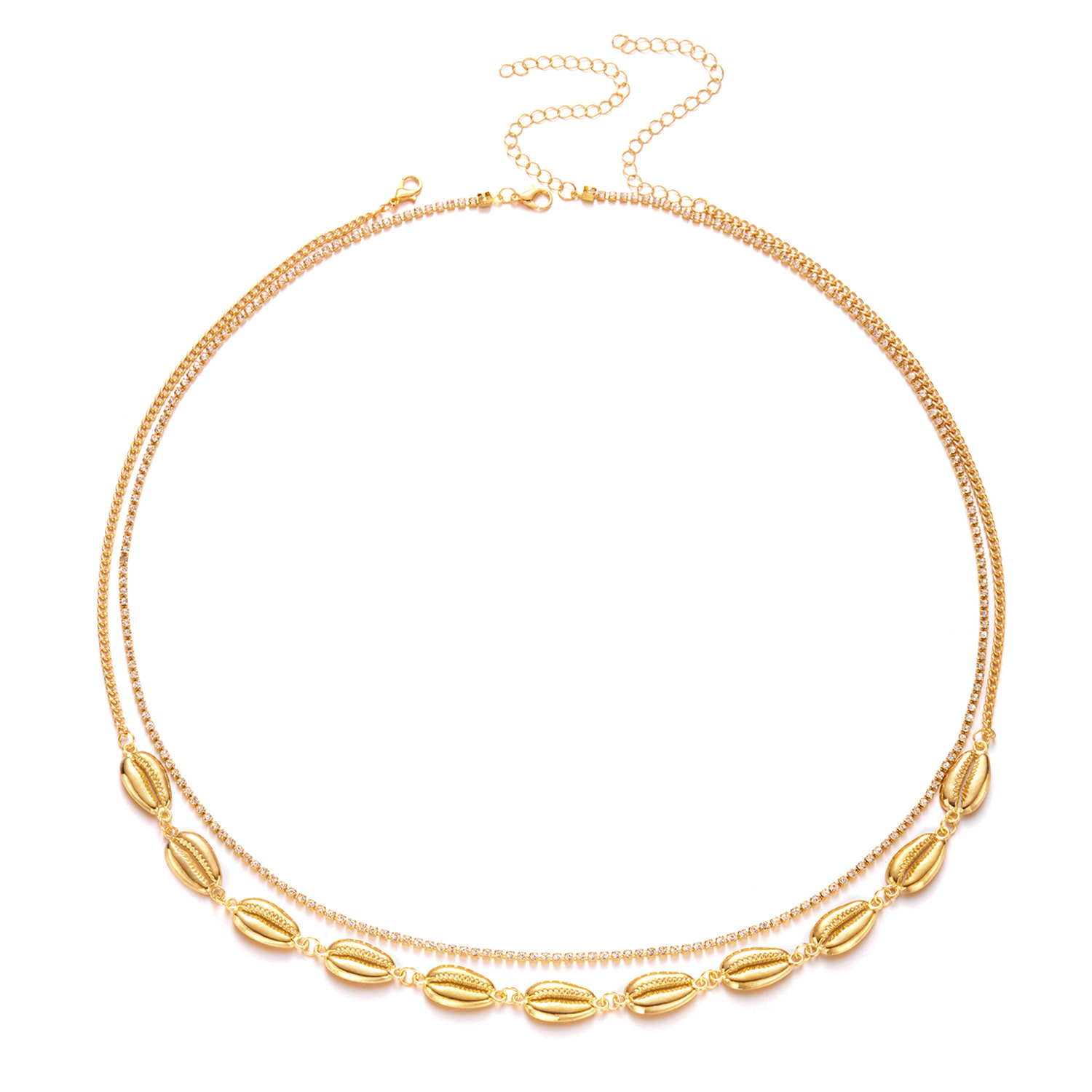 37g Weight Waist Chain Classification 1 Piece Quantity Holiday, Street Occasion Metal Material Starfish, Shell Pattern All Seasons Season Women's Gender Plating Design Simple Style, Classic Style Style Wholesale Jewelry Simple Style Classic Style Starfish Shell Metal Plating Waist Chain 23