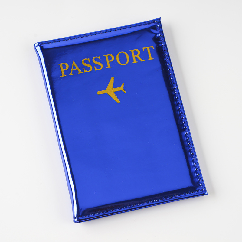 / Strap Type Unisex Basic Classic Style Solid Color Pu Leather Passport Holders