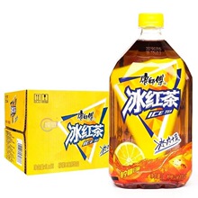 冰红茶1升整箱康师傅1000ml*3/6/12瓶批发饮料大容量量贩装批发