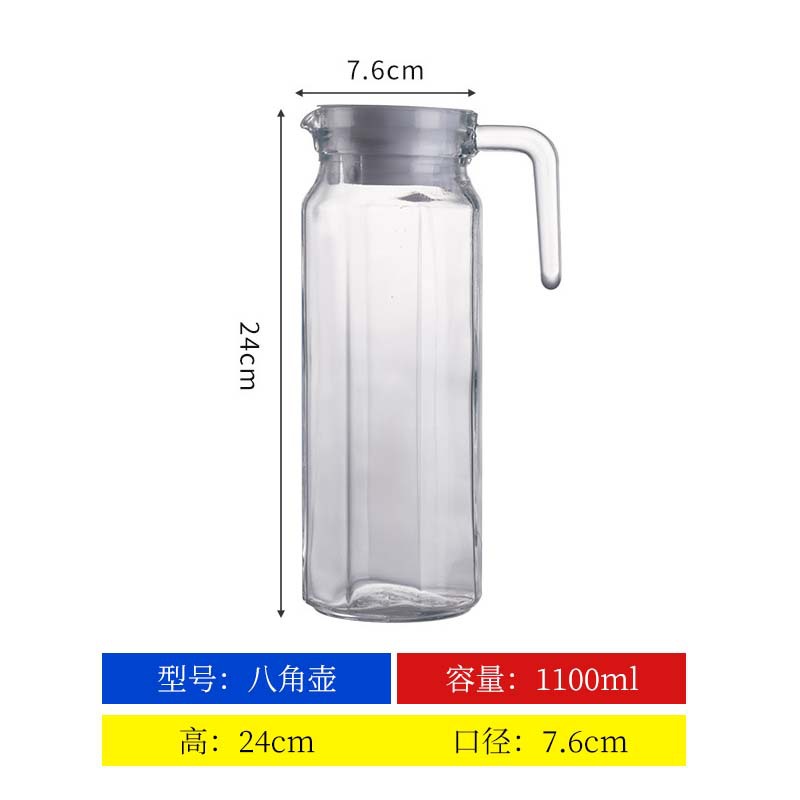 1.1L botella octogonal