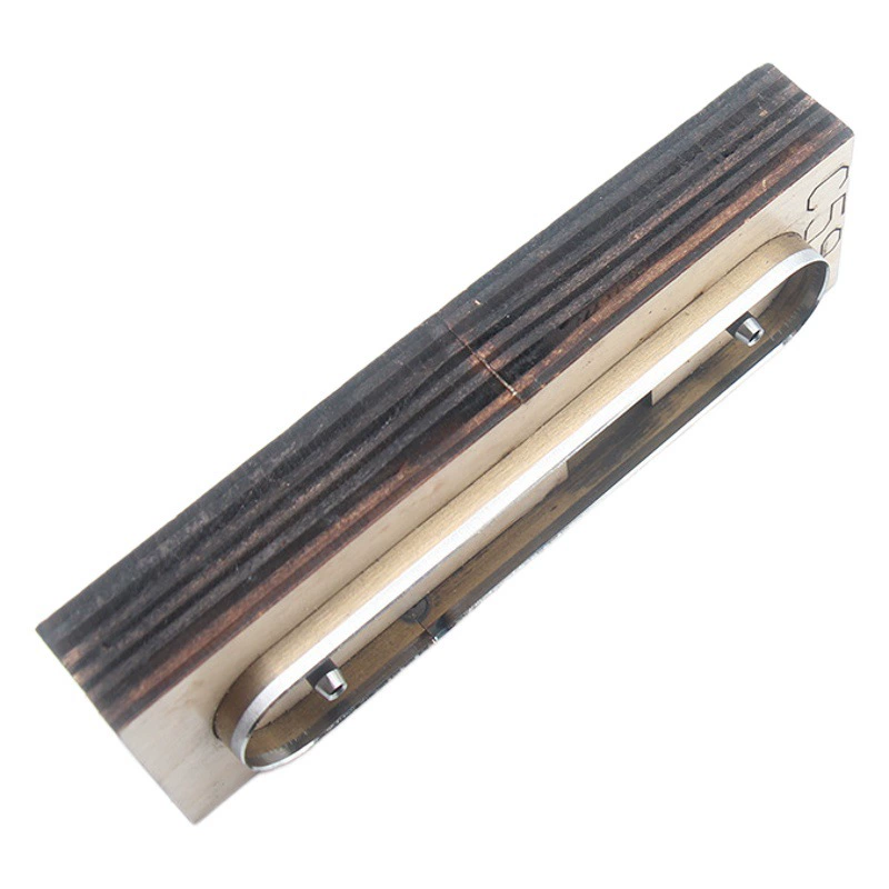 Маленький кожаный полосатый Нож Форма кожаный чехол для ноутбука DIY наушники кабель для передачи данных Органайзер Громкая связь резка японский нож Материал