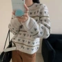 宽松秋冬复古提花毛衣