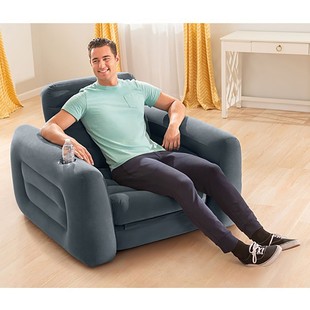 INTEX66551 Inflatable Sofa Bed Single Person Inflatable Sofa Single Person Thickened Inflatable Sofa Chair Stool Sofa Bed