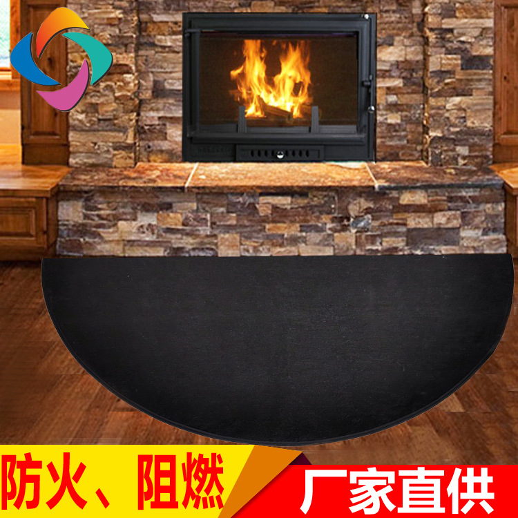 Chimenea a prueba de fuego proporcionada en fábrica alfombra de horno de fuego de carbón estera resistencia de aislamiento térmico estera cubierta de protección al aire libre a prueba de fuego