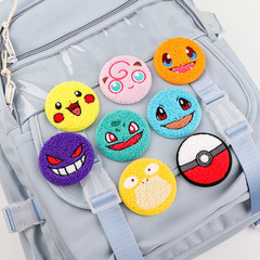 ブリキのアニメタオルはペットのポケモンのバッジを刺繍します。