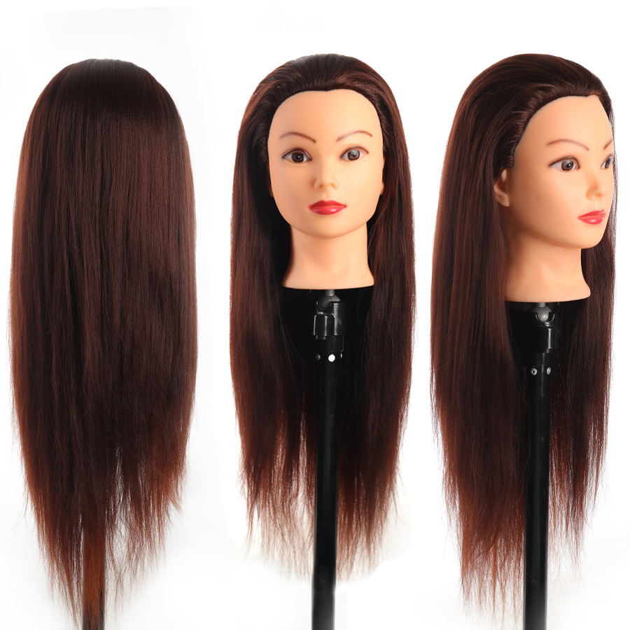 Europa y Estados Unidos tienen maquillaje, modelo de cabeza, cabello maniquí, modelo de cabello real, corte de cabello, enseñanza del cabello, blanqueamiento, teñido, permanente, modelo de soplado